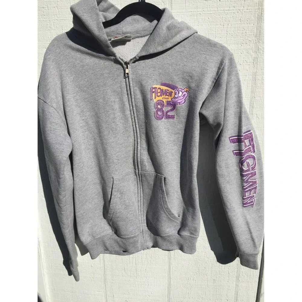 Vintage Disney Figment Epcot Center WDW Hoodie Kids‎ Medium
